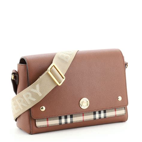 burberry checker leather d-ring crossbody bag|note leather crossbody bag.